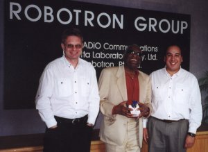 Ray Charles at his last visit to Robotron Group